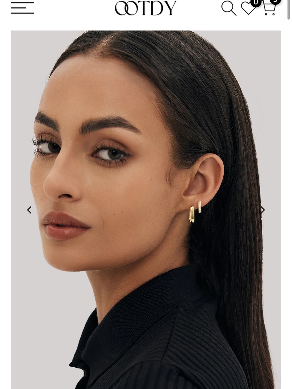 Ootdy 18k Gold Plated U-Hoops